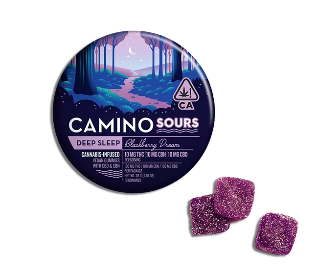 Camino Blackberry Dream High Dose Gummies | Potent Sleep Edibles