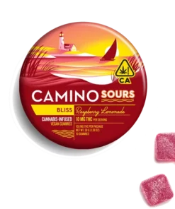 Camino Sours Raspberry Lemonade Bliss Gummies | Uplifting Edibles