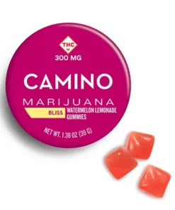 Camino Watermelon Lemonade High Dose Gummies | 30mg THC Edibles