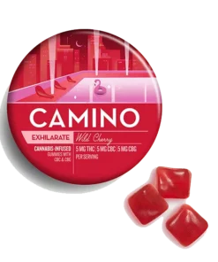 Camino Wild Cherry CBG Exhilarate Gummies | Buy Camino CBG Edibles | Weed Store Canada