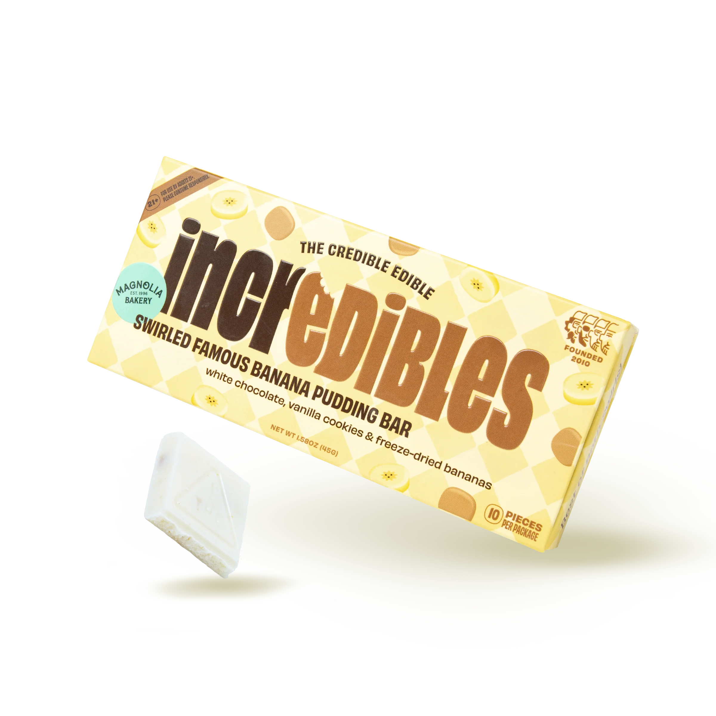 Banana Pudding Magnolia Bakery THC Chocolate Bar | Incredibles Edibles